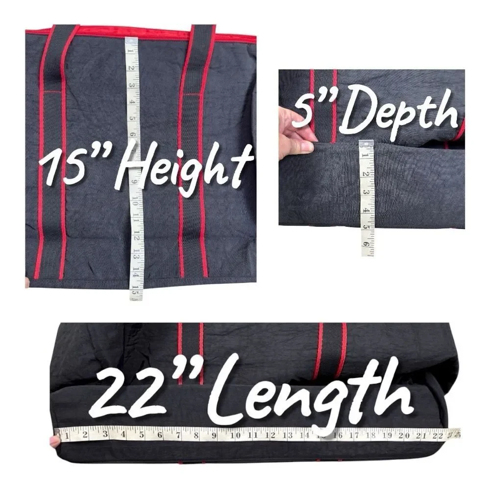 NWOT Alan Stuart Nebraska Huskers Black Duffel Bag